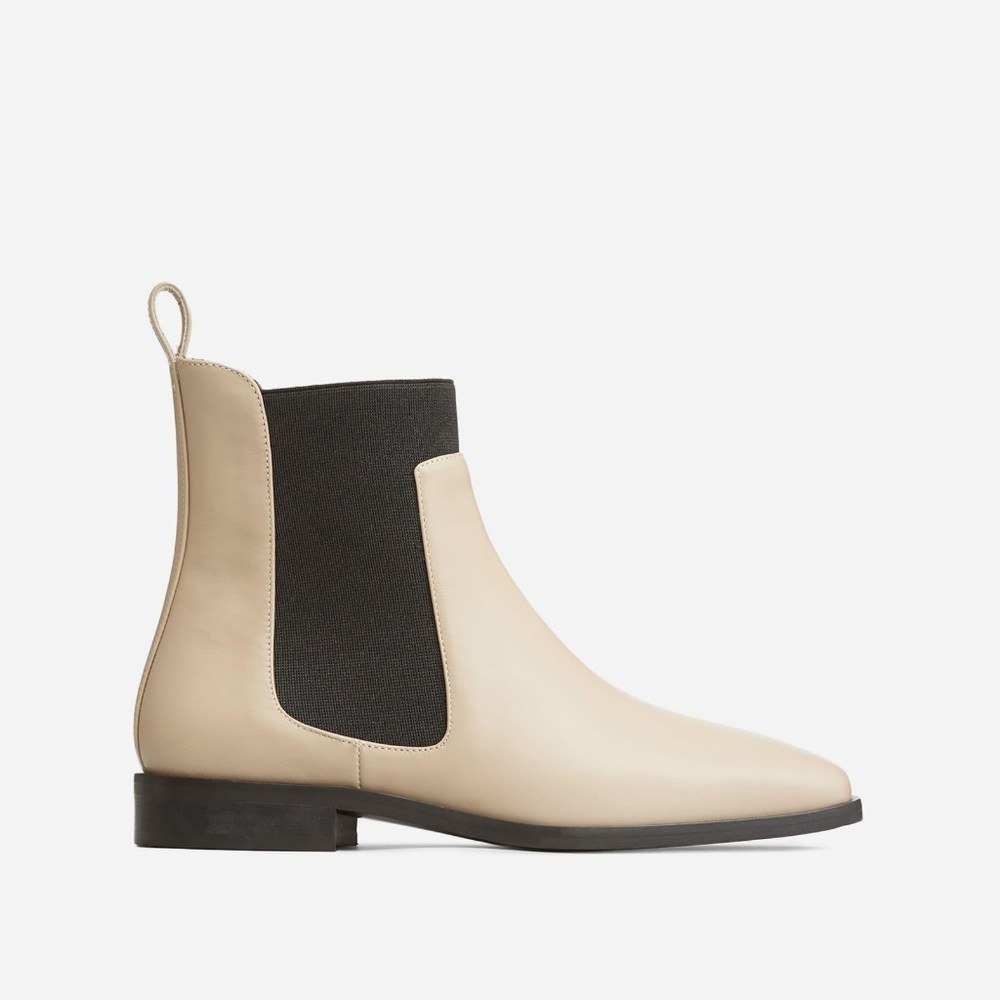 NWOT Everlane italian leather square toe chelsea boot
